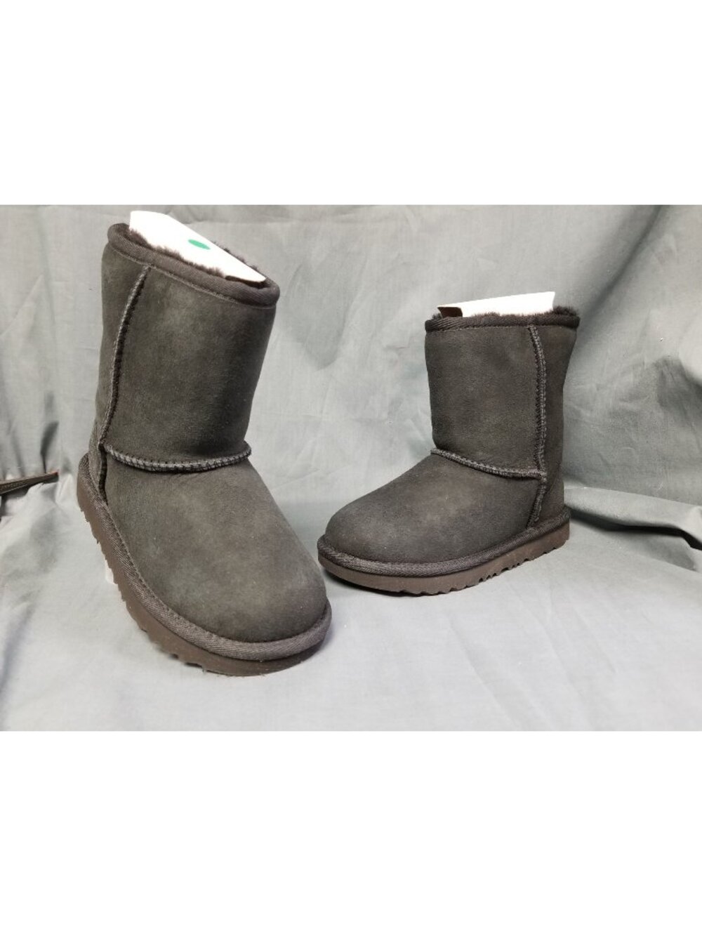 UGG Australia Girls T Classic II Boots Suede Pull-On Black Size 12 NEW NO BOX!